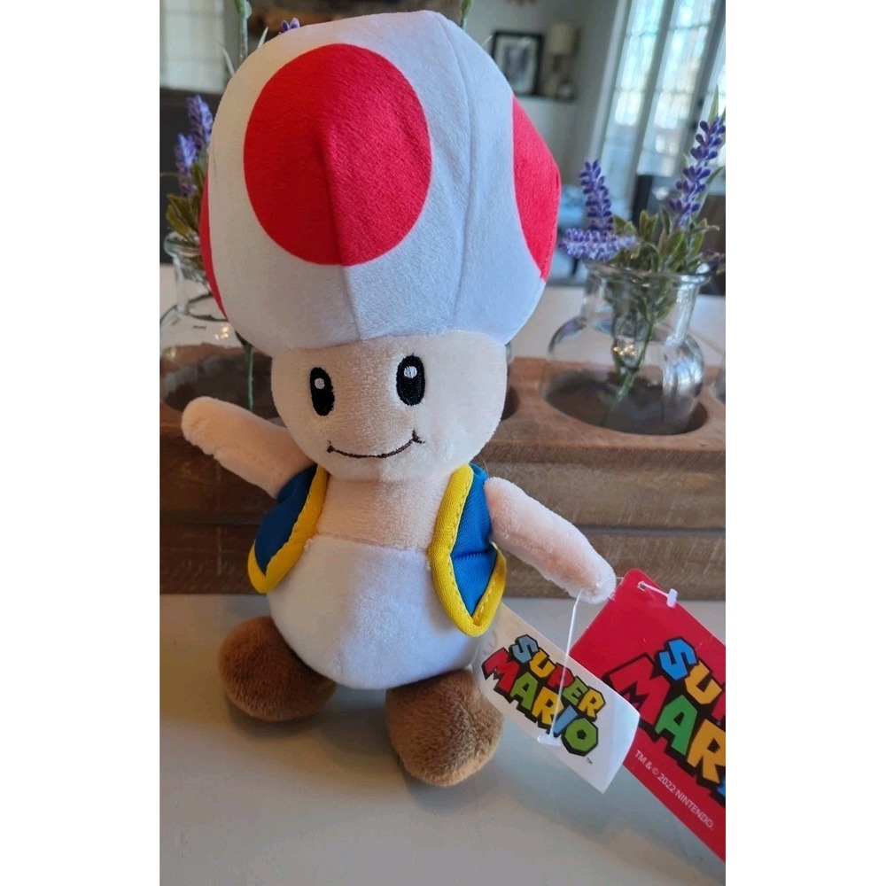 Good Stuff 2021 Nintendo 16" Jumbo Super Mario Toad Plush Toy - Picture 2 of 15